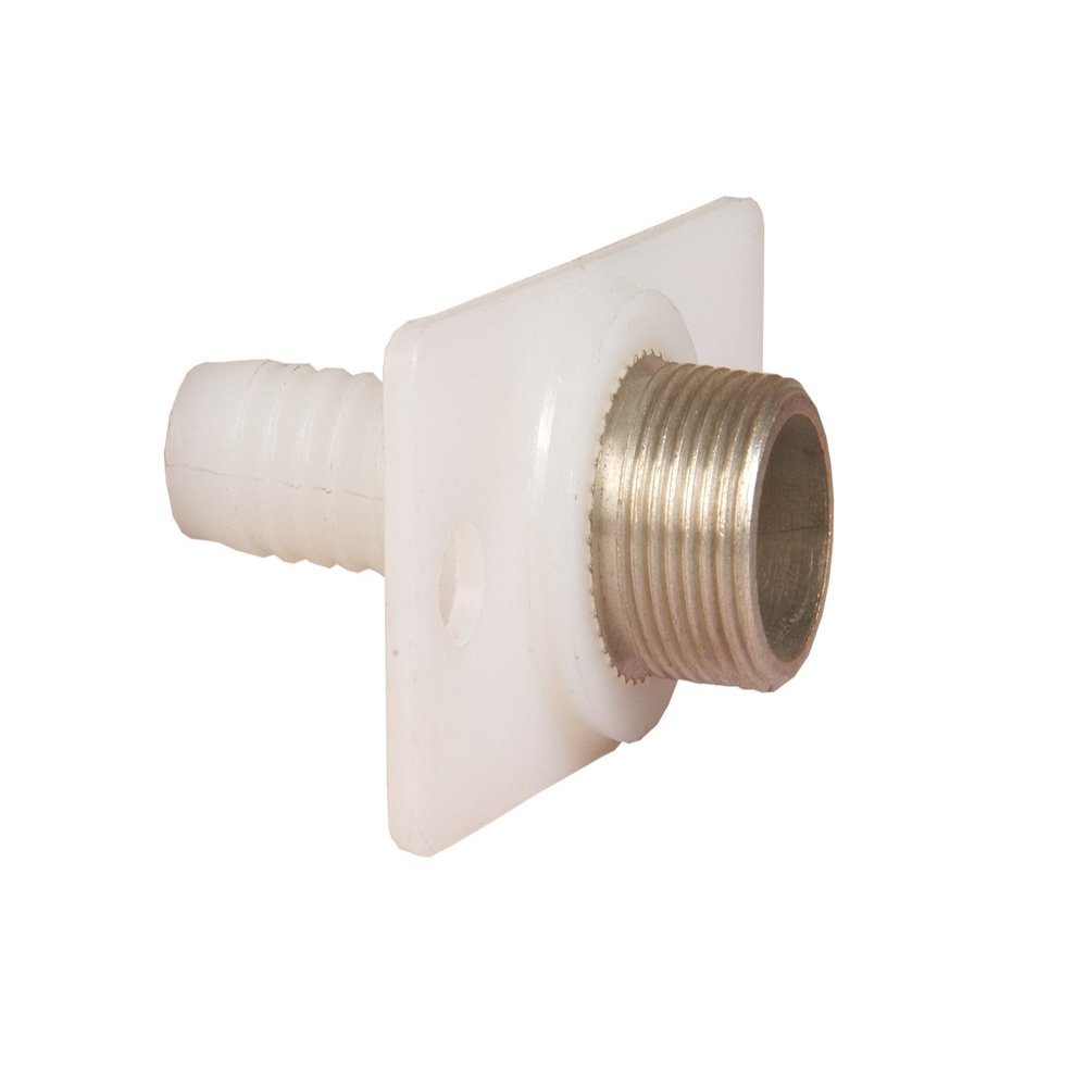 SHRUTI Water Cooler Flange Type Tap Connector Male Brass Insert with 8mm Nozzle (N-29)