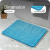 SARAL HOME EASY LIVING Saral Home Microfiber Anti-Skid Rectangular Bath Mat Pack Of 2 (Turquoise, 40X60 Cm) view 2