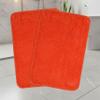 SARAL HOME EASY LIVING Saral Home Microfiber Anti-Skid Rectangular Bath Mat Pack Of 2 (Orange, 40X60 Cm) view 1