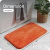 SARAL HOME EASY LIVING Saral Home Microfiber Anti-Skid Rectangular Bath Mat Pack Of 2 (Orange, 40X60 Cm) view 2