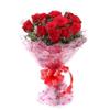 Floralbay Red Roses Bouquet Fresh Flowers in Cellophane Wrapping (Bunch of 15) view 2