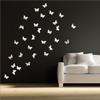 Wall1ders Butterflies 3D Mirror Acrylic Stickers for Large Wall (Silver, 5 cm Each) - 30 Pieces view 1