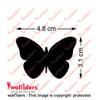 Wall1ders 30 Butterflies Mirror Stickers for Wall, Acrylic Mirror Wall Decor Sticker, Wall Mirror Stickers, Acrylic Stickers, Wall Stickers for Hall Room, Bed Room, Kitchen. (Golden) view 3