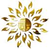 Wall1ders Large Size Sun Golden Acrylic 3D Mirror Stickers for Wall, Large Size (60 cm X 60 cm) view 1