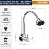 Kamal Dixy Wall-Mounted Brass Sink Spray  360 Flexible Spout with Shower & Foam Flow | Chrome Finish view 4