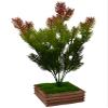 fancymart Artificial Bonsai Pine Bush with Wooden Pot view 2