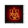 999STORE doorhanging Fiber Framed Ganesha chaturthi Art Printed Framed Door Sticker (5 x 5 inches) view 3