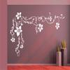Beautiful Vine with Flower White Wall Sticker and Wallpaper Size(59 * 61) cm view 1