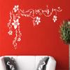 Beautiful Vine with Flower White Wall Sticker and Wallpaper Size(59 * 61) cm view 2