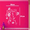 Beautiful Vine with Flower White Wall Sticker and Wallpaper Size(59 * 61) cm view 3
