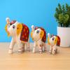 DreamKraft Paper Mache Handcrafted Set of 3 Elephant Action Showpiece Idols for Home Decor and Gift Purpose(White) view 1