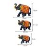 DreamKraft Paper Mache Handmade Elephant Showpiece Figurine for Home, Housewarming Decoration and Gift Purpose - Blue (Set of 3: Large, Medium, Small) view 4