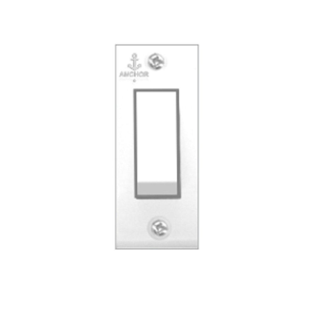 Anchor 6A 1 Way Polycarbonate Switch (White) -30 Pieces