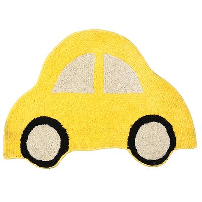 Saral Home Microfiber Anti-Skid Bathmat -(Yellow, 45X70 CM)