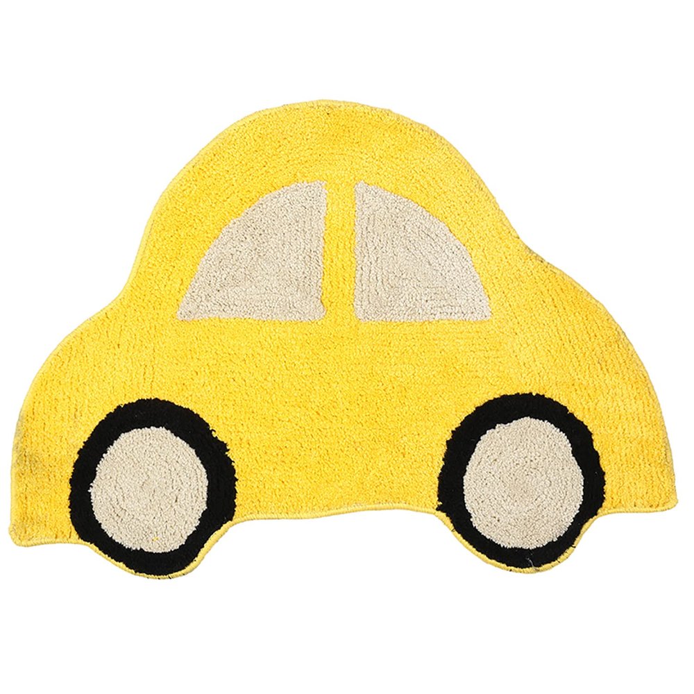 Saral Home Microfiber Anti-Skid Bathmat -(Yellow, 45X70 CM)