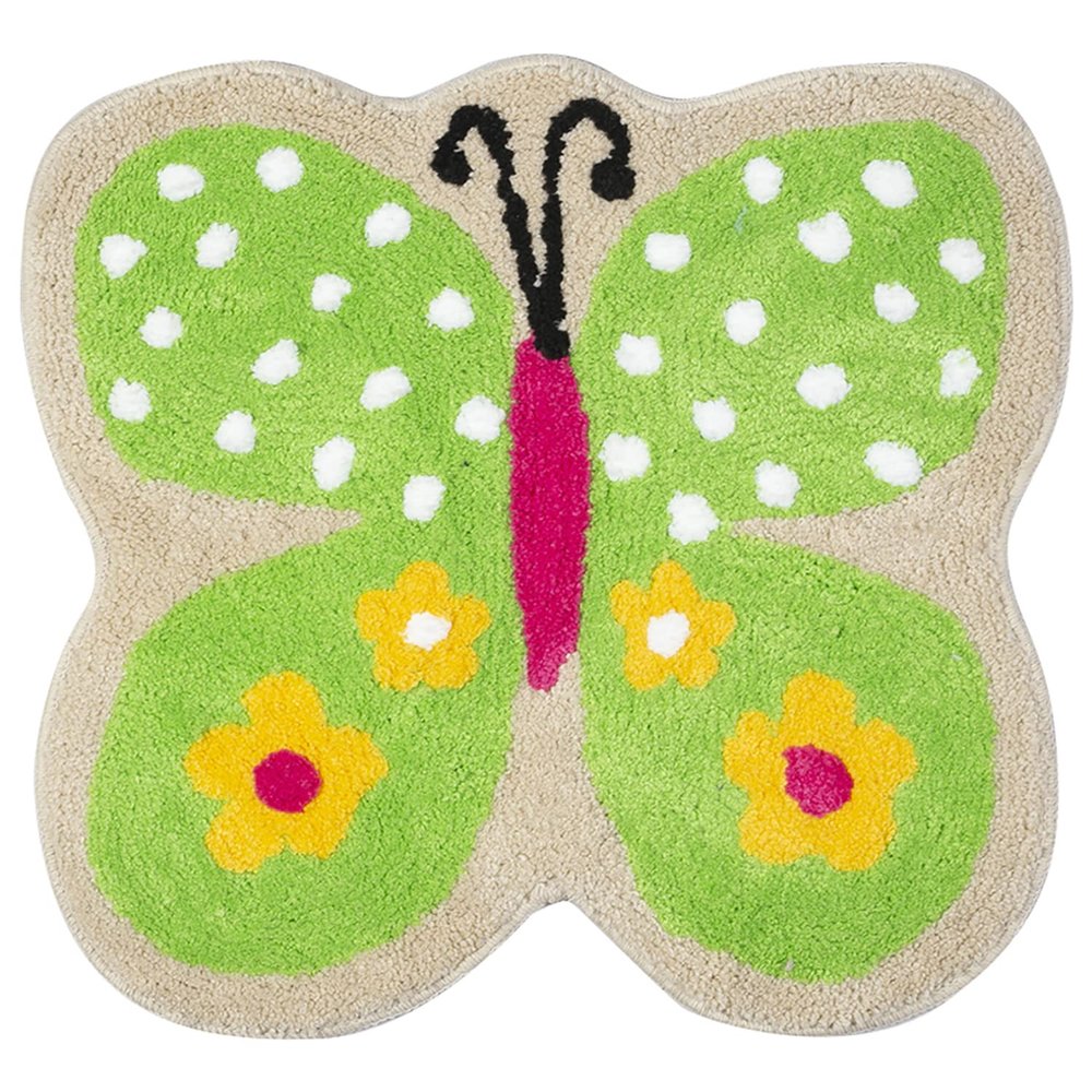 Saral Home Microfiber Anti-Skid Bathmat -(Green, 45X55 CM)