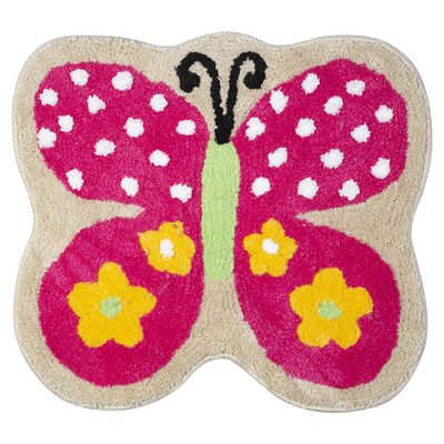 Saral Home Microfiber Anti-Skid Bathmat -(Pink, 45X55 CM)