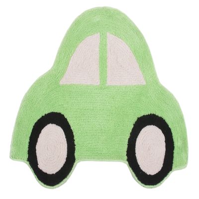 Saral Home Microfiber Anti-Skid Bathmat -(Green, 45X70 CM)
