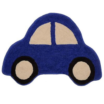 Saral Home Microfiber Anti-Skid Bathmat -(Blue, 45X70 CM)
