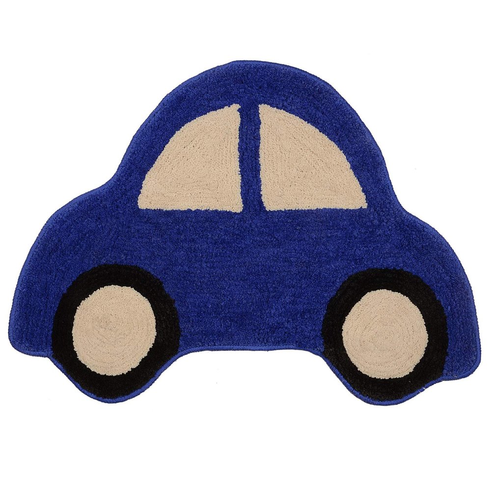 Saral Home Microfiber Anti-Skid Bathmat -(Blue, 45X70 CM)