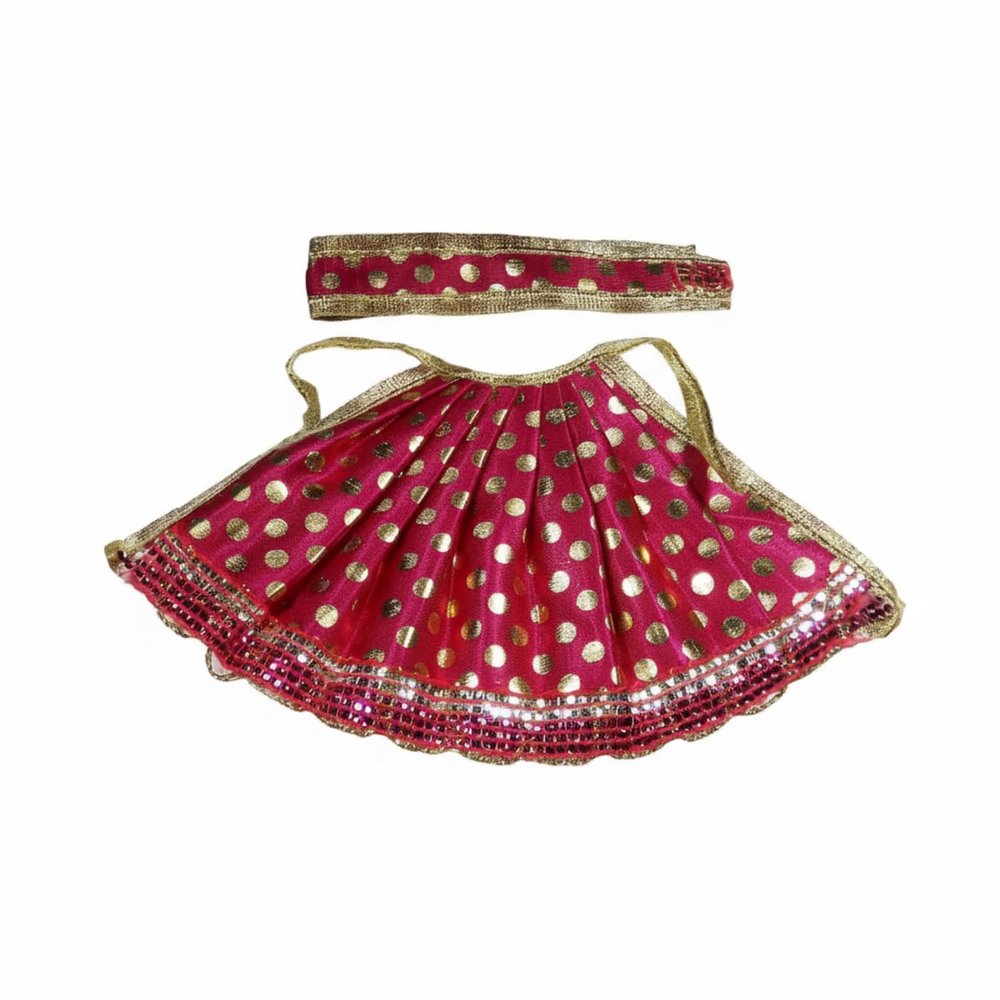 Salvus App SOLUTIONS Traditional Pink Dress for Devi MATA - Perfect for Puja and Festive Occasions