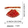 Salvus APP SOLUTIONS Traditional Red Dress for Devi MATA Idol  Fabric Pooja Vastra for Temple, Goddess Worship & Festive Decor (6x4 Inch) view 2