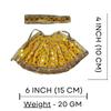 Salvus App SOLUTIONS Traditional Yellow Dress for Devi MATA - Perfect for Puja and Festive Occasions (Pack of 1) view 2