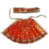Salvus App SOLUTIONS Traditional Orange Dress for Devi MATA - Perfect for Puja and Festive Occasions (Pack of 1) view 1
