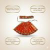 Salvus App SOLUTIONS Traditional Orange Dress for Devi MATA - Perfect for Puja and Festive Occasions (Pack of 1) view 4