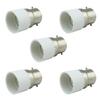 B22 to E14 Screw Base Socket Lamp Holder Light Bulb Converter Adapter,5 Pieces,Black or White Randomly view 1