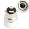 Prop It Up B22 to E14 Plastic Screw Base Socket Lamp Holder, Light Bulb Converter Adapter (Black or White) -Set of 2 Pieces view 1
