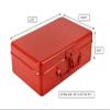 JAYCO Aluminum Empty Tool Storage Box (25 cm x 17 cm x 8 cm, Red) view 3