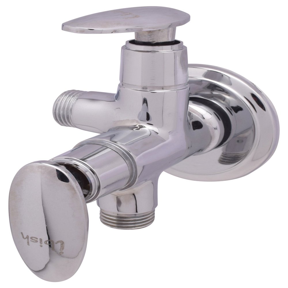 I-BISH Brass Two Way Bib Cock (Chrome Polished, AH17)