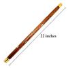 Aafiya Handcrafted Wooden Walking Stick with Brass Accents - 22 Inches, Elegant Cane for Men & Women, Vintage-Style view 2