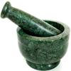 Simran Handicrafts B E Craft, Marble Mortar and Pestle Set, kharad, Masher Spice Mixer/Okhli and musle/Kharal for Kitchen 4 inches, Green Colour view 1