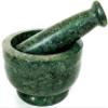 Simran Handicrafts B E Craft, Marble Mortar and Pestle Set, kharad, Masher Spice Mixer/Okhli and musle/Kharal for Kitchen 4 inches, Green Colour view 2