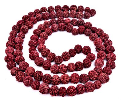 Genric Wood 5-Mukhi Rudraksha Mala (Brown)