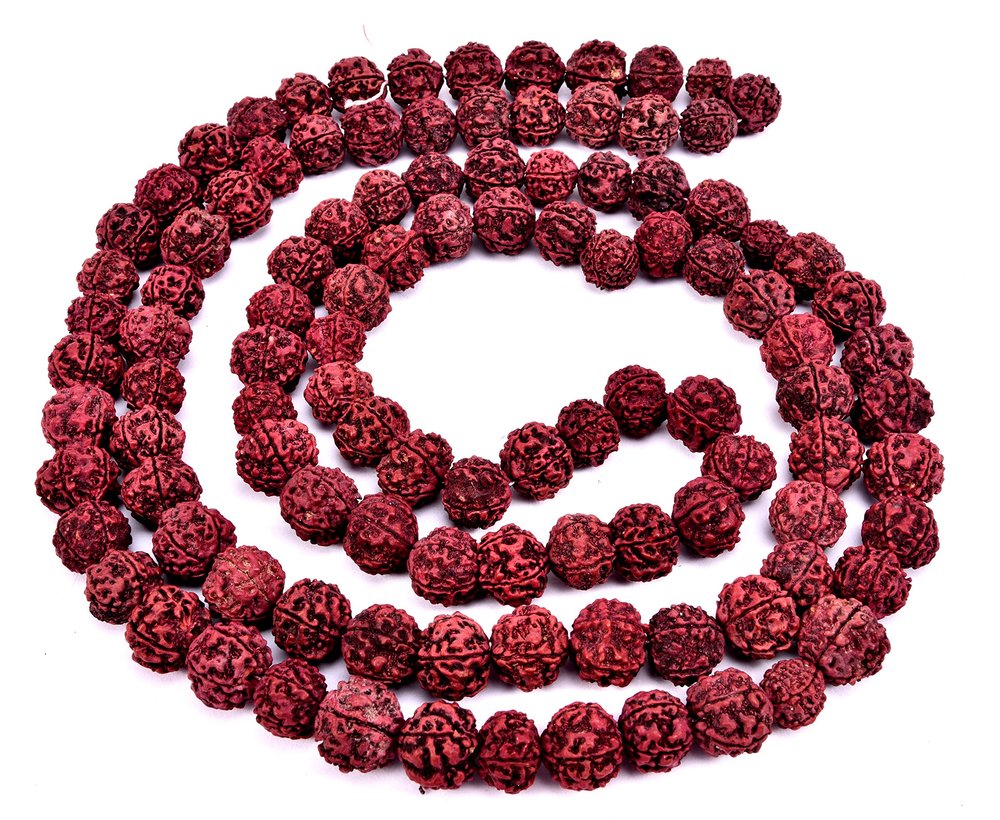 Genric Wood 5-Mukhi Rudraksha Mala (Brown)