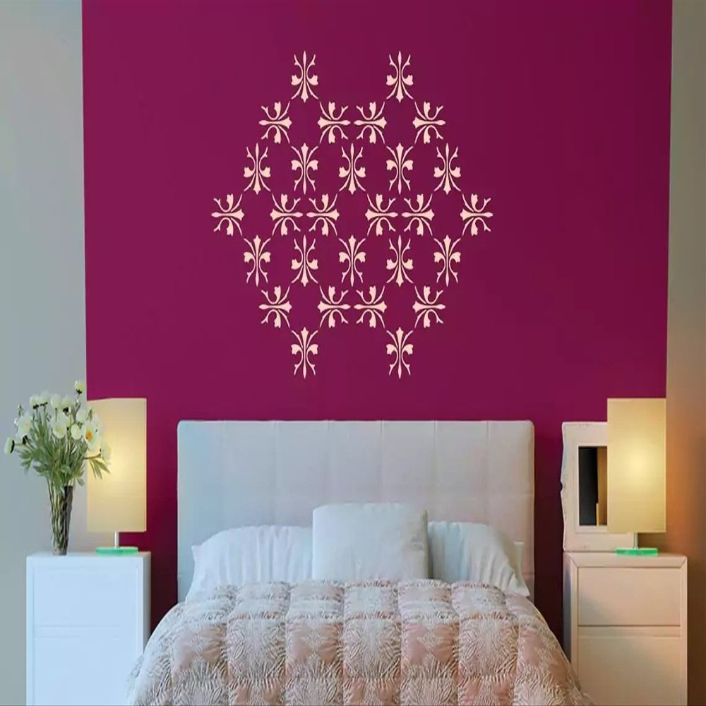 Kayra Decor Star Dust Reusable DIY Wall Stencil Painting for Home Decor (Plastic Sheet, 12 inch x 12 inch)