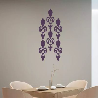 Kayra Decor Chandelier Reusable DIY Wall Stencil Painting for Home Decor (Plastic Sheet, 12 inch x 12 inch)