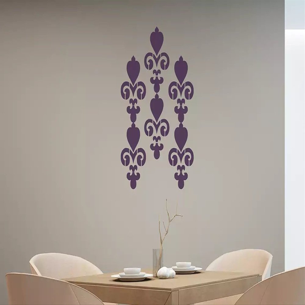 Kayra Decor Chandelier Reusable DIY Wall Stencil Painting for Home Decor (Plastic Sheet, 12 inch x 12 inch)