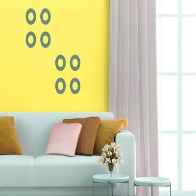 Kayra Decor Moon Reusable DIY Wall Stencil Painting for Home Decor (Plastic Sheet, 12 inch x 12 inch)