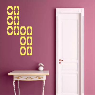 Kayra Decor Frames Reusable DIY Wall Stencil Painting for Home Decor (Plastic Sheet, 12 inch x 12 inch)