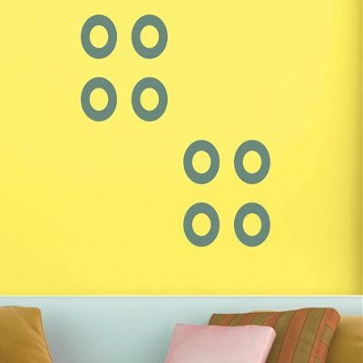 Kayra Decor Reusable DIY Wall Stencil Painting for Home Decor (Plastic Sheet, 12 inch x 12 inch)