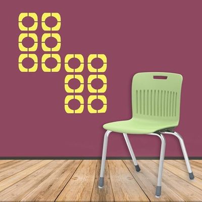 Kayra Decor Reusable DIY Wall Stencil Painting for Home Decor (Plastic Sheet, 12 inch x 12 inch)