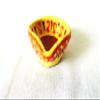 Traditionally decorated earthen diyas with wick view 2