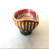 Traditionally decorated earthen diyas with wick view 2