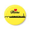 PEACOCKRIDE Love Marina I Souvenir l Travel I Fridge Magnet (Metal, Multicolour, 75mm) view 1