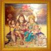 ADA Handicraft Gauri Shankar Ganesh Hindu Lord Goddess God Religious Framed Painting for Wall and Pooja/Hindu Bhagwan Devi Devta Photo Frames/God Poster for Pooja (35 x 25) cm view 1