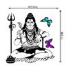 RNG Lord Shiva Bholenath Mahadev Wall Decor Sticker (59 X 71 cm) view 3